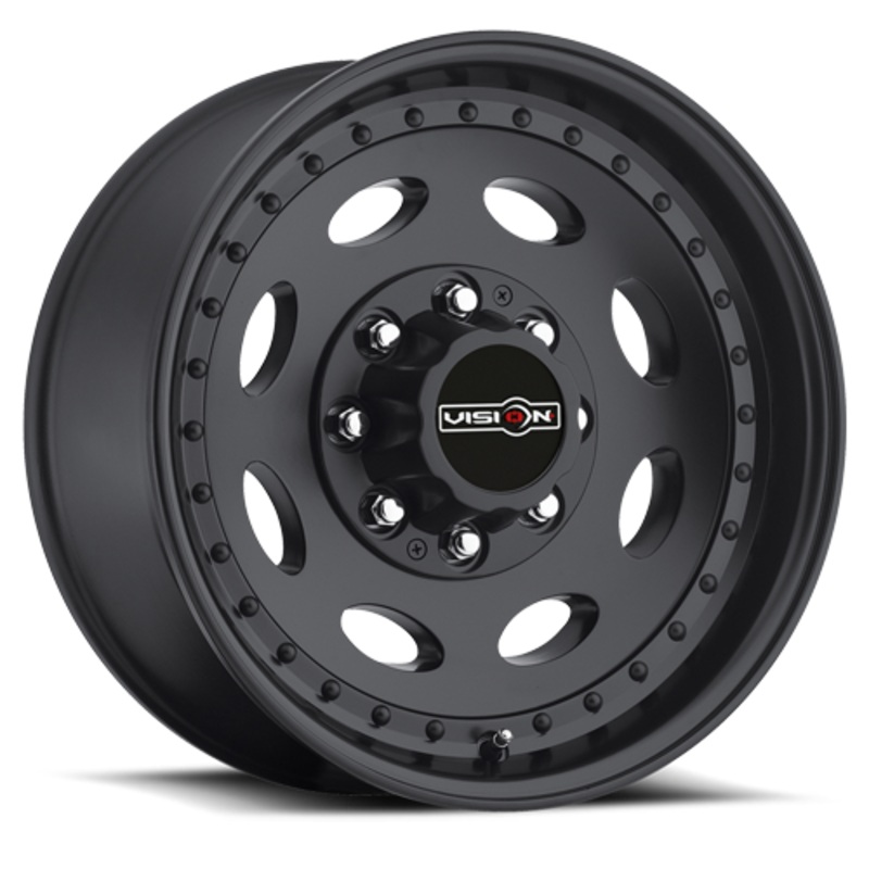 19.5×7.5 Vision Matte Black 8-170 05-Present F250/350 Single