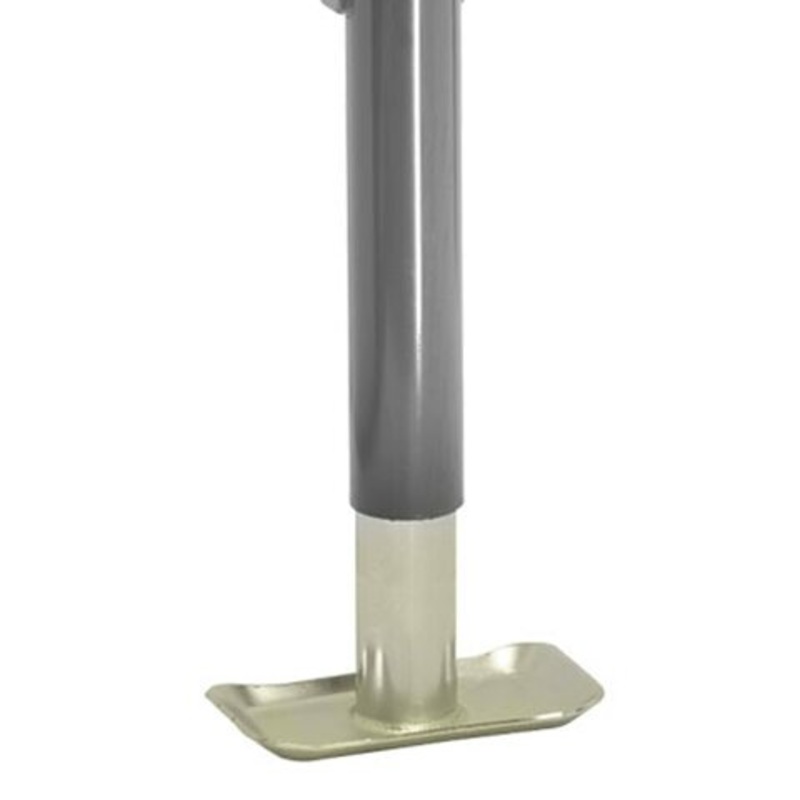 Bulldog Cases Bulldog Swivel Jack (Topwind, 15-Inch Travel, Weld-On Tubular Mount, 5000-Pound Lift Capacity, Includes Foot Plate)