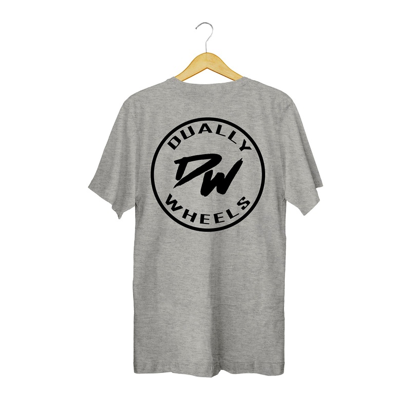 DuallyWheels.com Grey Classic Logo T-Shirt (XXXL)
