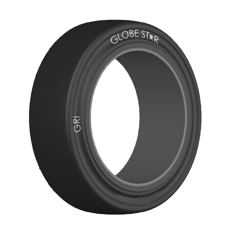 10x5x6 1/2 (254/127-165) GRI GLOBESTAR Press On Band, Smooth, Solid, Black