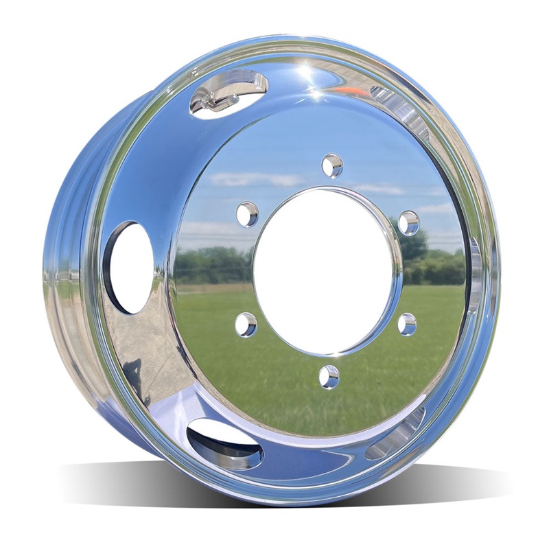 17.5×6.00 Northstar 6x205mm Mirror Polish Lift Axle Wheel