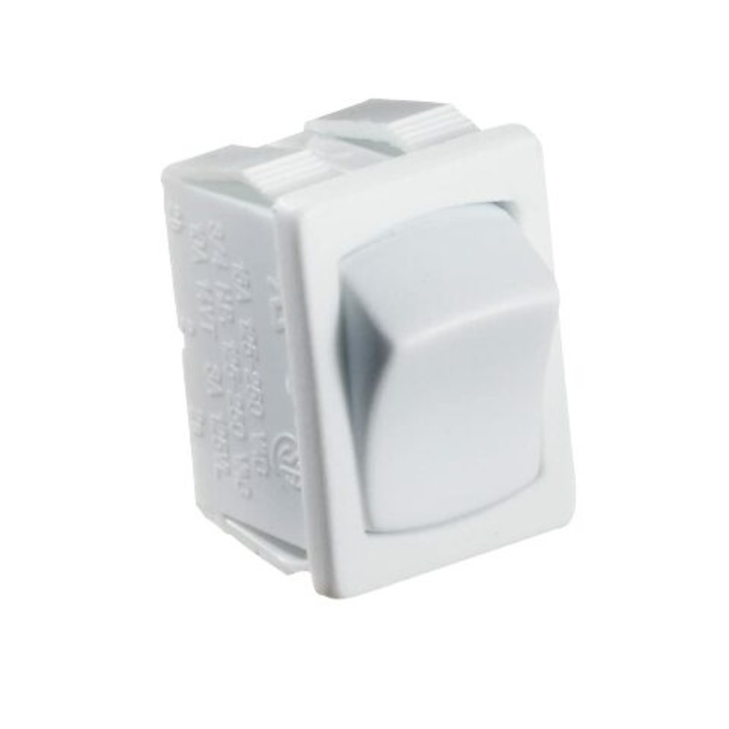 RV Designer S435, Rocker Switch, 10 Amp, On / Off, SPST, White, DC Electrical