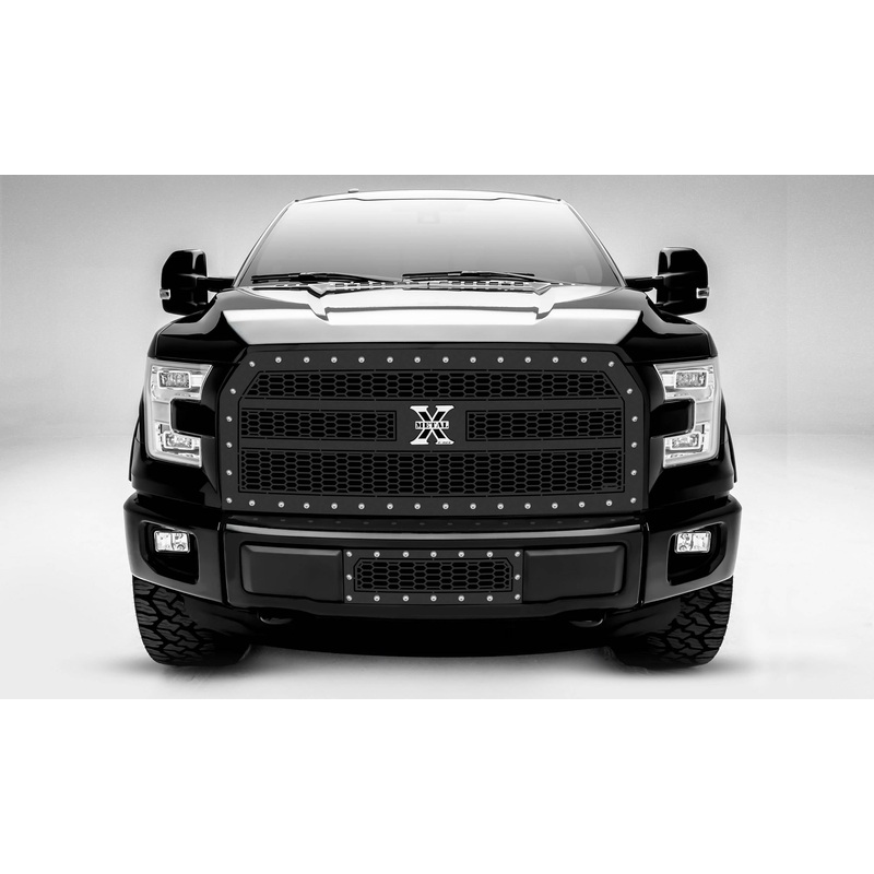 T-REX Grilles 7715731 Black Mild Steel Laser Cut Pattern Grille Fits 2015-2017 Ford F-150