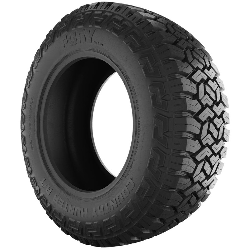 33×12.50R22LT/10 Fury Off-Road Country Hunter RT Tires Set of 6