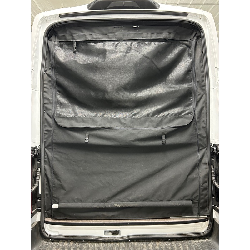 Full Rear Doors Weather and Bug Shield For Ram Promaster Vans With Adjustable Zipper openings