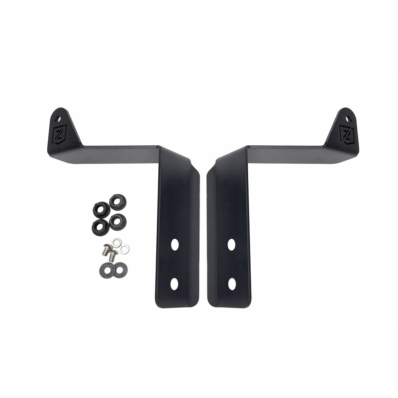 ZROADZ Z325572 Black Mild Steel Front Bumper Top LED Bracket Fits 2020-2022 Ford F-250 F-350 F-450 F-550