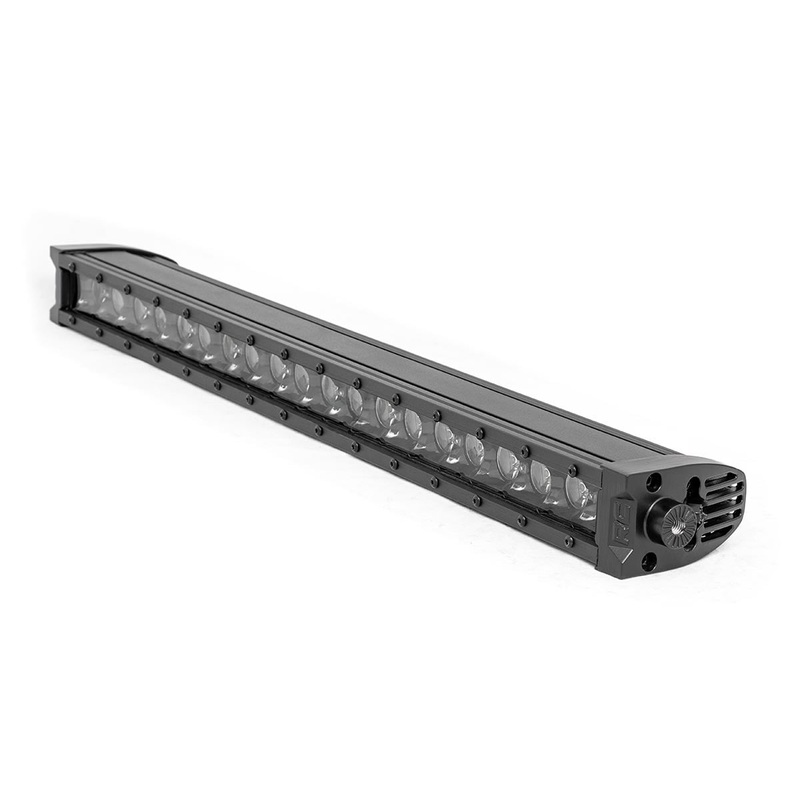 20 Inch Black Series LED Light Bar | Single Row | Cool White DRL