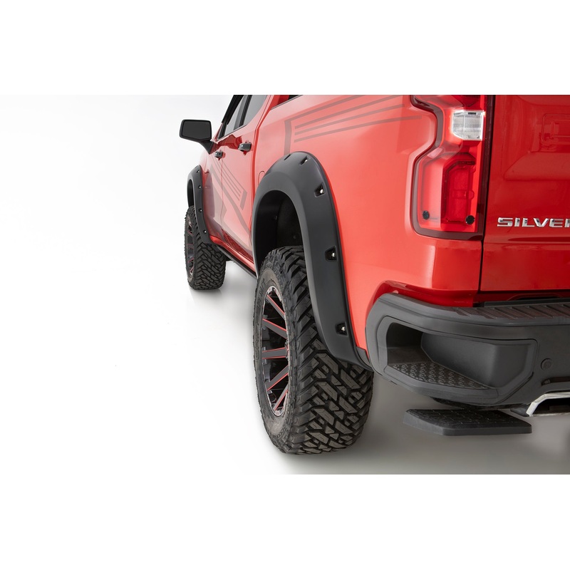 Fender Flares Pocket Style-Color Black Smooth Finish 4 Pc 40927-34