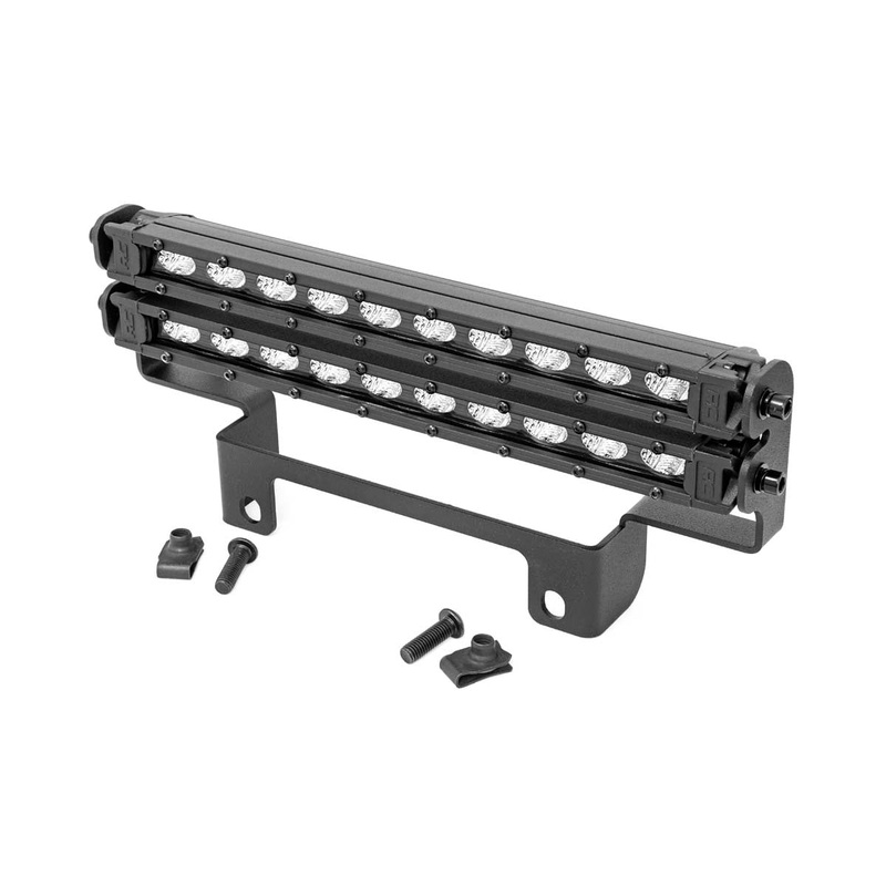 LED Light | Bumper Mount | 10″ Black Slimline Pair | Honda Pioneer 1000/Pioneer 1000-5
