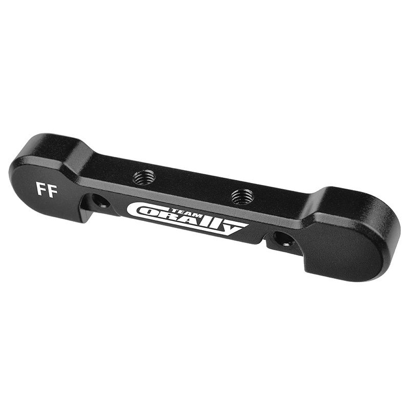 Team Corally Suspension Arm Mount HD, FR-FR,  8mm, Aluminum, Black