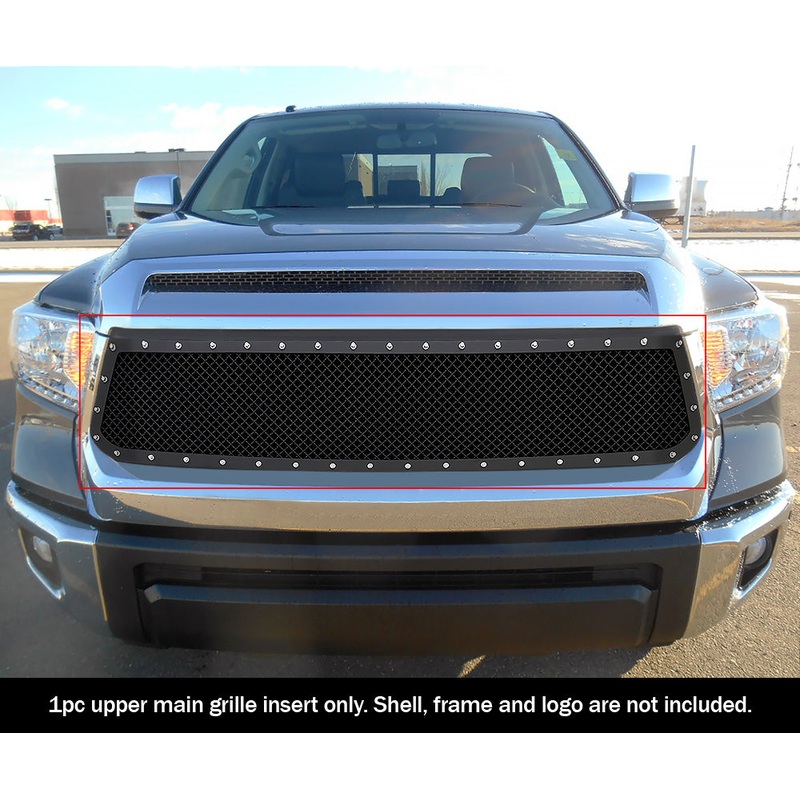 APS GR20LEI85K Main Upper Rivet Grille Fits 2014-2017 Toyota Tundra