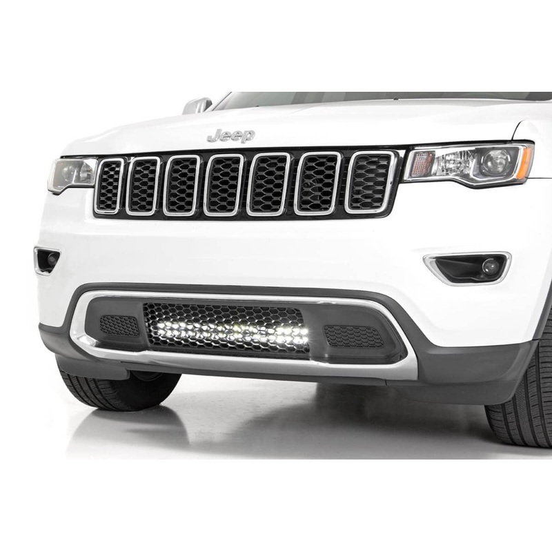 LED Light Kit | Bumper Mount | 20″ Black Dual Row| Amber DRL | Jeep Grand Cherokee WK2 (11-20)