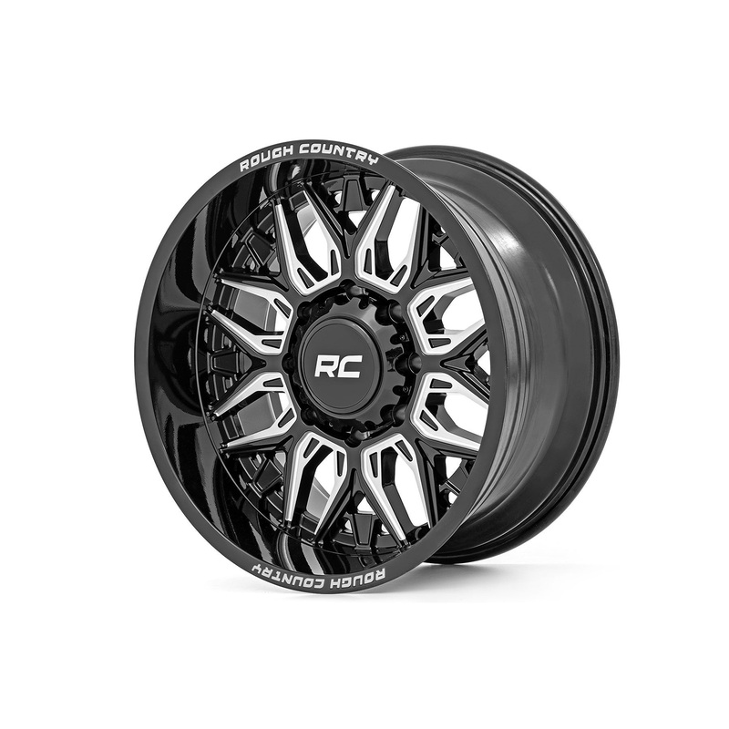 Rough Country 86 Series Wheel | One-Piece | Gloss Black | 22×10 | 6×5.5 | -25mm