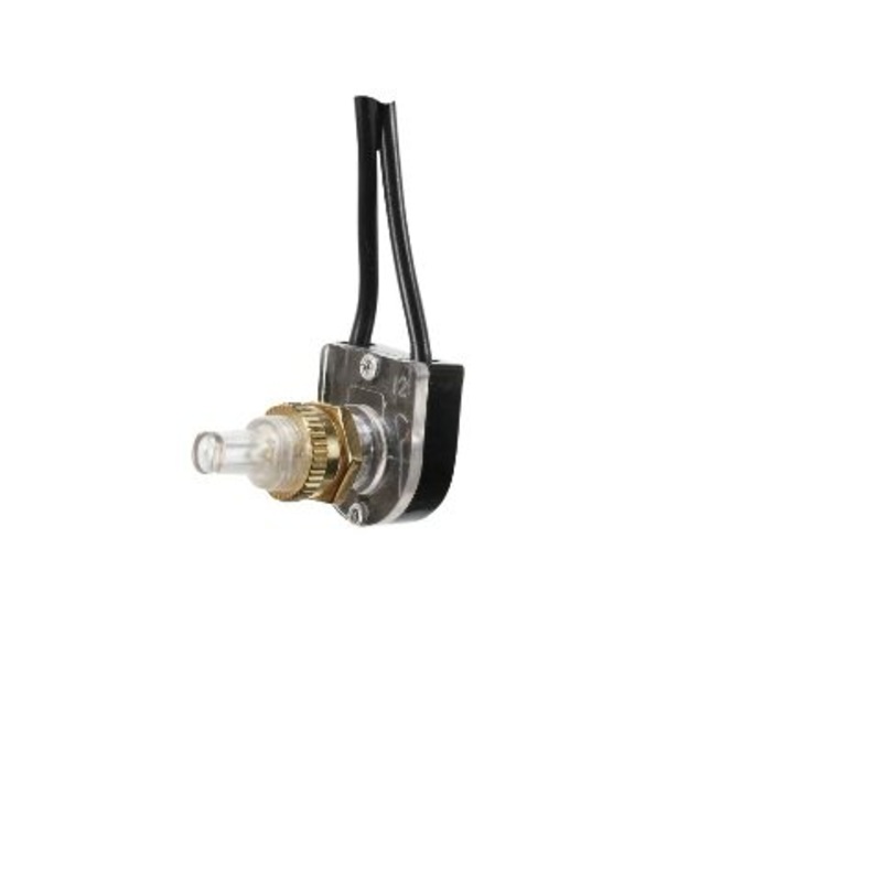 RV Designer S711, Push Button On/Off Switch – 3 Amp – 125VAC