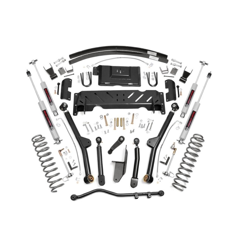 4.5 Inch Lift Kit | Long Arm | RR AAL | NP231 | Jeep Cherokee XJ 4WD (84-01)