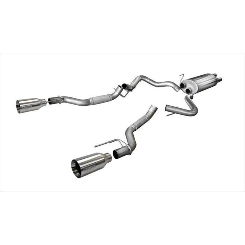 Corsa Performance – Sport / 3.0 in Cat-Back 5.0 in Single Tips | 2017-2020 Ford F-150 EcoBoost Raptor 3.5T