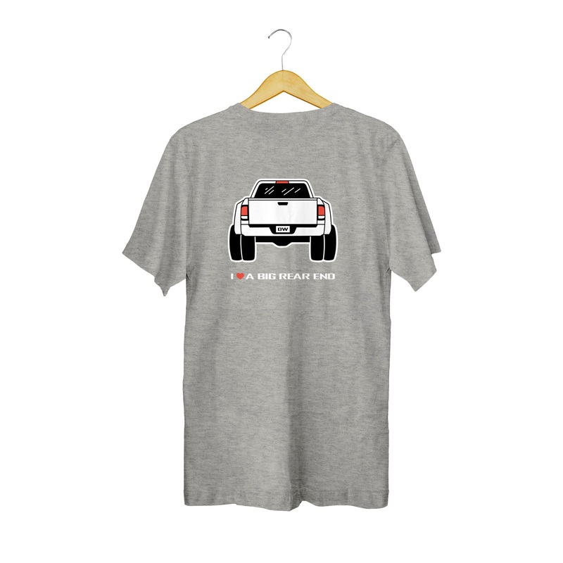 DuallyWheels.com Grey I Love A Big Rear End T-Shirt (XXXXL)