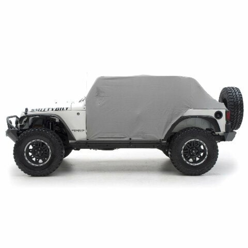 SmittyBilt CAB CVR W/DOOR FLAP GRAY – SB1069