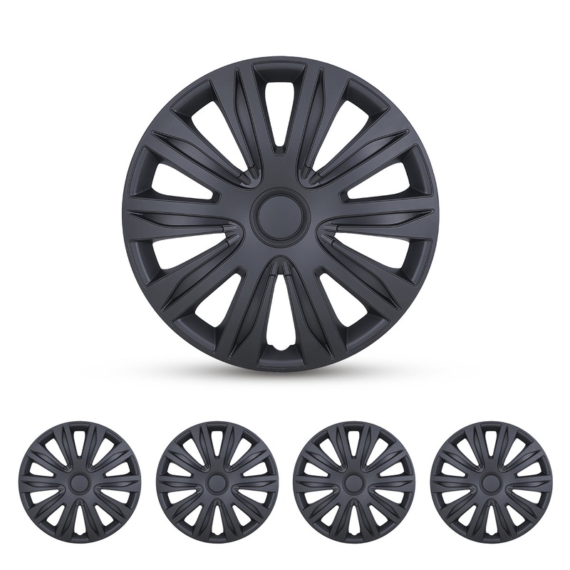 WINJET 15 inch Hubcaps Wheel Covers 5083 – Matte Black