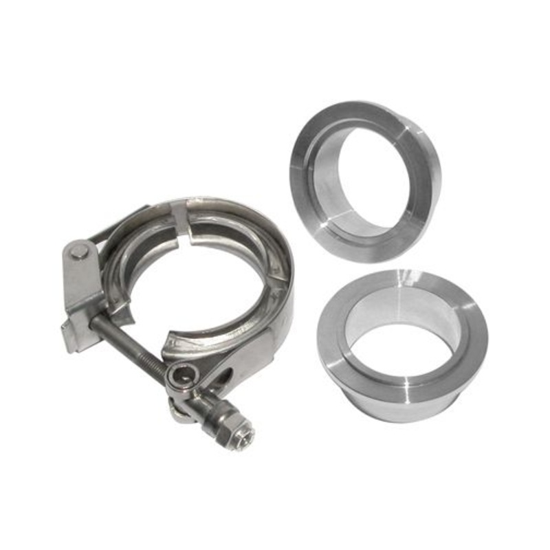 1.5 Inch QR Aluminum V-Band 3 Pc Set 1C 1M 1F PPE Diesel