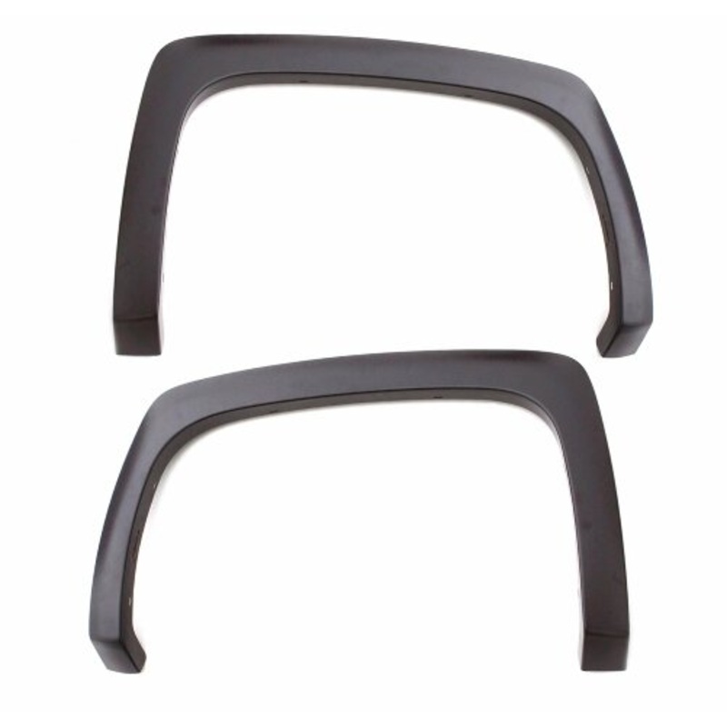 RealTruck Lund SX108TB Elite Series Black Sport Style Fender Flares, Textured Finish, 2 Piece, 1 Pack