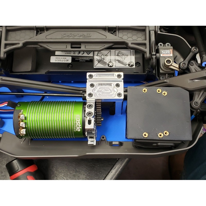 PPS012 Grublock Motor Mount for Traxxas Sledge (With RX/ESC Mount)