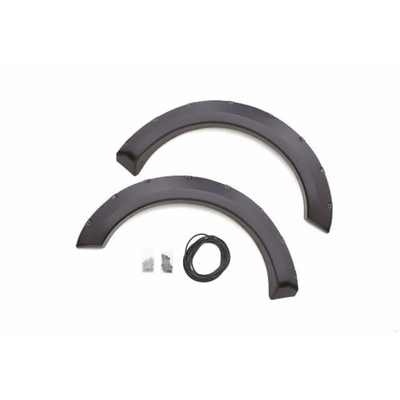 Lund RX312SA Elite Series Black Rivet Style Standard Front Fender Flare – 2 Piece