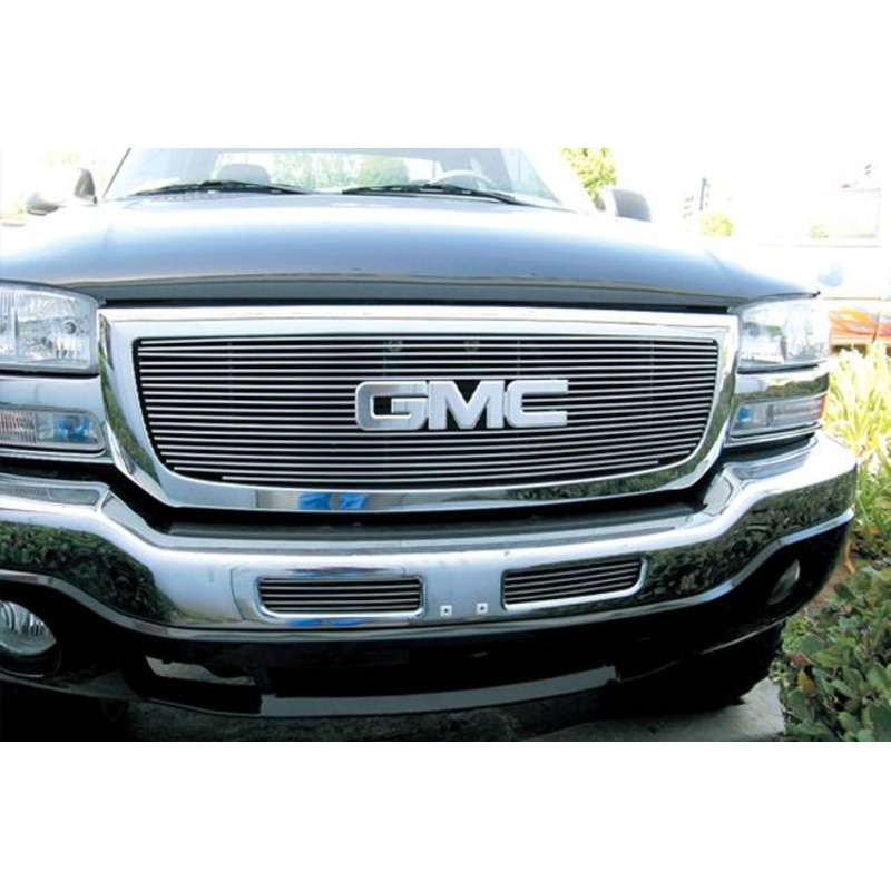T-REX Grilles 21200 Polished Aluminum Horizontal Grille Fits 2007-2007 GMC Sierra 1500 Classic Sierra 2500 Classic Sierra 3500 Classic
