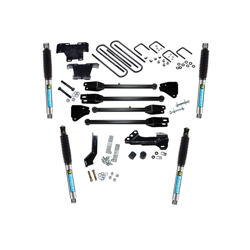 4″ 4-Link Lift Kit – 17-22 F-250/F-350 4WD – Diesel – w/ Bilstein Shocks K166B