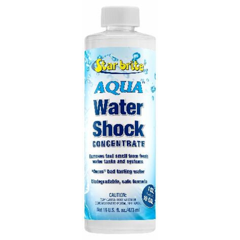 STAR BRITE Aqua Water Shock Compatible with Boats & RVs – Instant Odor & Bad Taste Remover Compatible with Potable Water, 16 Ounce (097116)