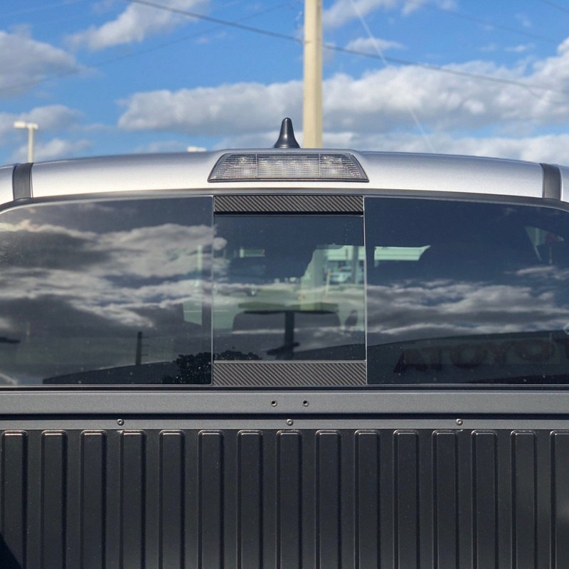 Tufskinz Rear Power Sliding Window Accent Trim for Tacoma (2016-2023)