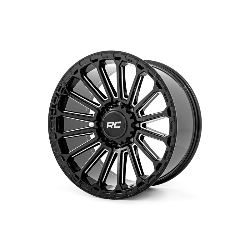 Rough Country 97 Series Wheel | One-Piece | Gloss Black | 17×8.5 | 5×4.5 | -12mm