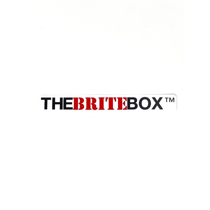The Brite Box White Sticker