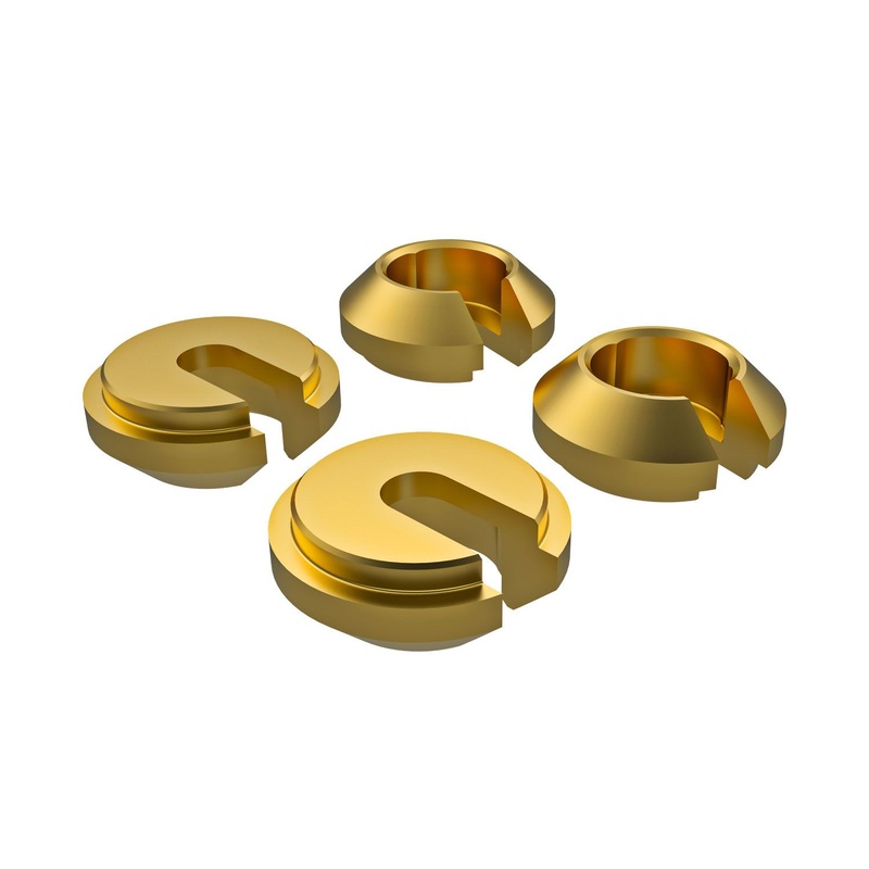 Traxxas Lower Shock Retainer Brass (4)