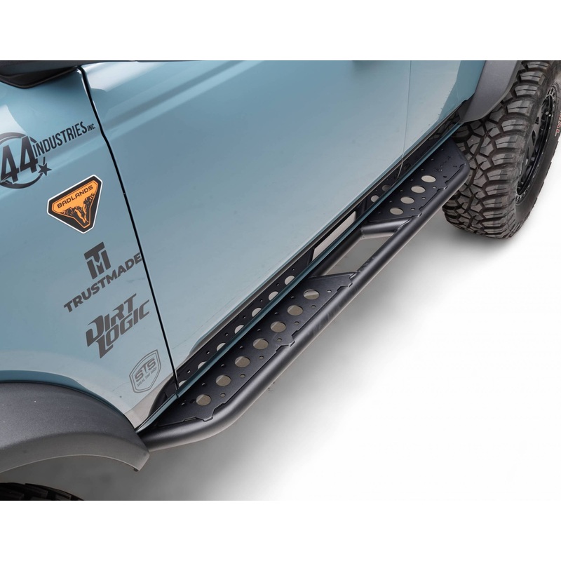 ZROADZ Z745501 Black Mild Steel TrailX.R2 Sliders Fits 2021-2024 Ford Bronco 4Dr.