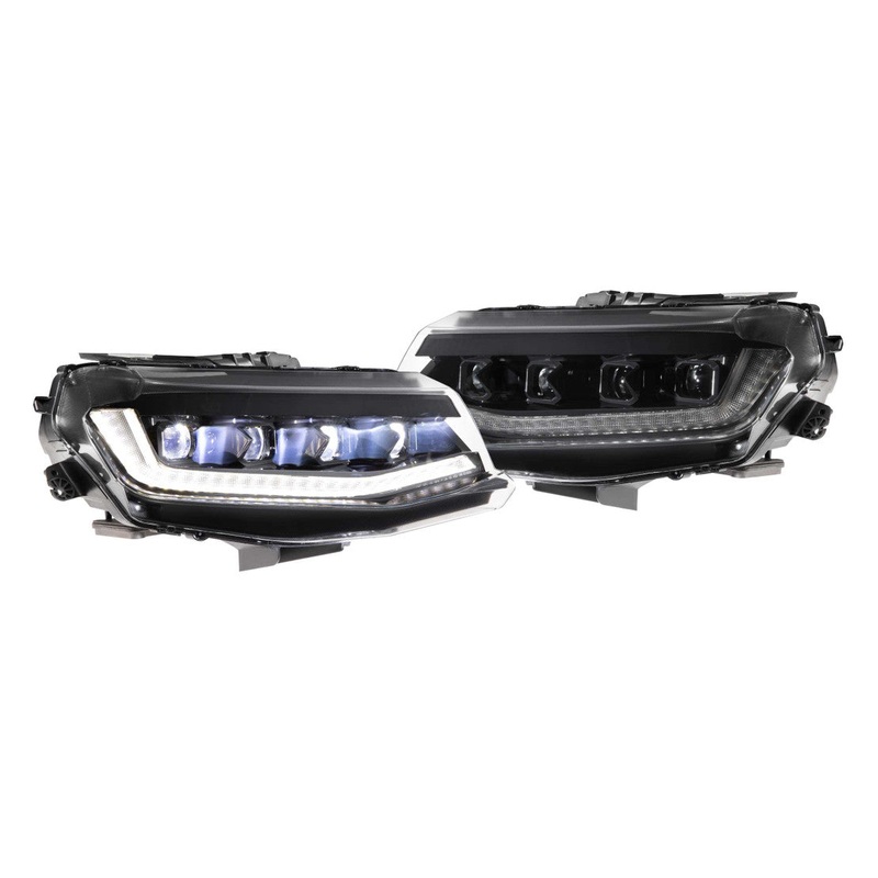 2016-2018 Chevy Camaro Fish Eye Projector Headlights  Amber Sequential Turn Signals, LED DRL