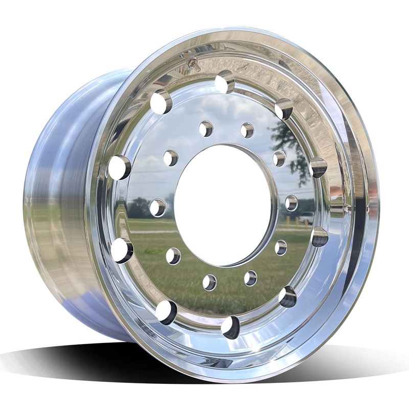 22.5×12.25 Northstar 10x285mm Hub Pilot Mirror Polish Both Sides 2.75″ Offset