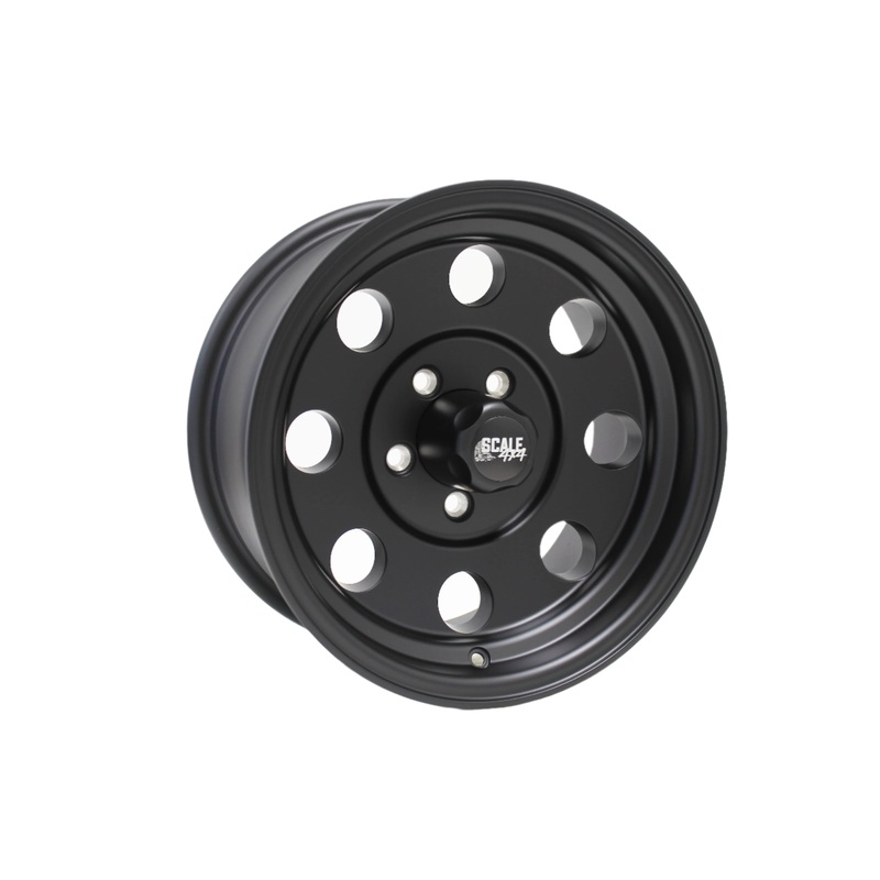 SCALE4X4 Sahara Matte Black 16″ Wheels – 16×8 / +0 / 5×139.7
