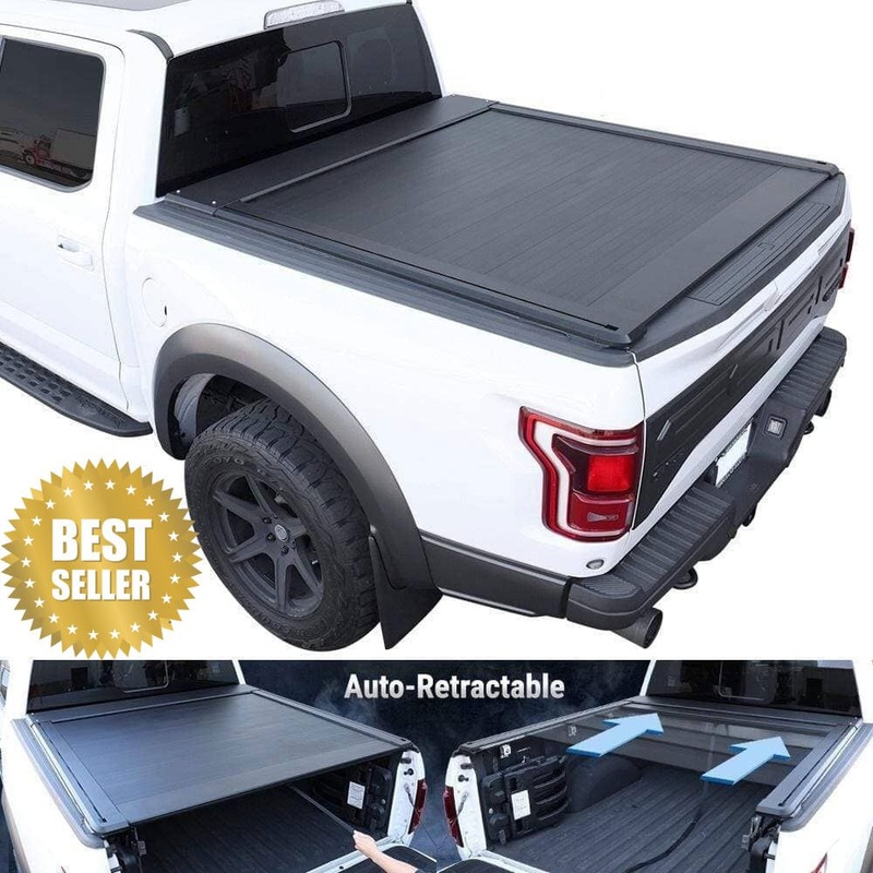 Tonneau Covers I SYNETICUSA 2000-2025 Dodge RAM 2500/3500 AR-PRO Series Auto-Retract Retractable Tonneau Cover (Non-Rambox)