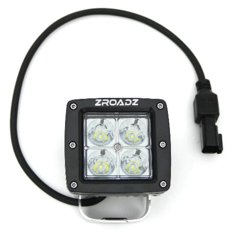 ZROADZ 3″ LED Spot Beam Pod Lights (Black, Pair) – Part #Z30BC14W20S – ATV Accessories, UTV Accessories, Boat Lights, Car Lights, Trailer Lights, Motorcycle Lights, Truck Bed Lights, Golf Cart Lights