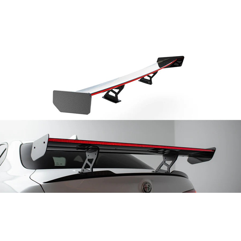 Maxton Design – Carbon Spoiler + Led Alfa Romeo Giulia Quadrifoglio