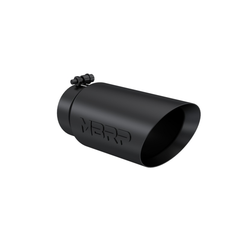 MBRP Tip, 5″ O.D. Dual Wall Angled 4″ inlet 12″ length – Black Coated