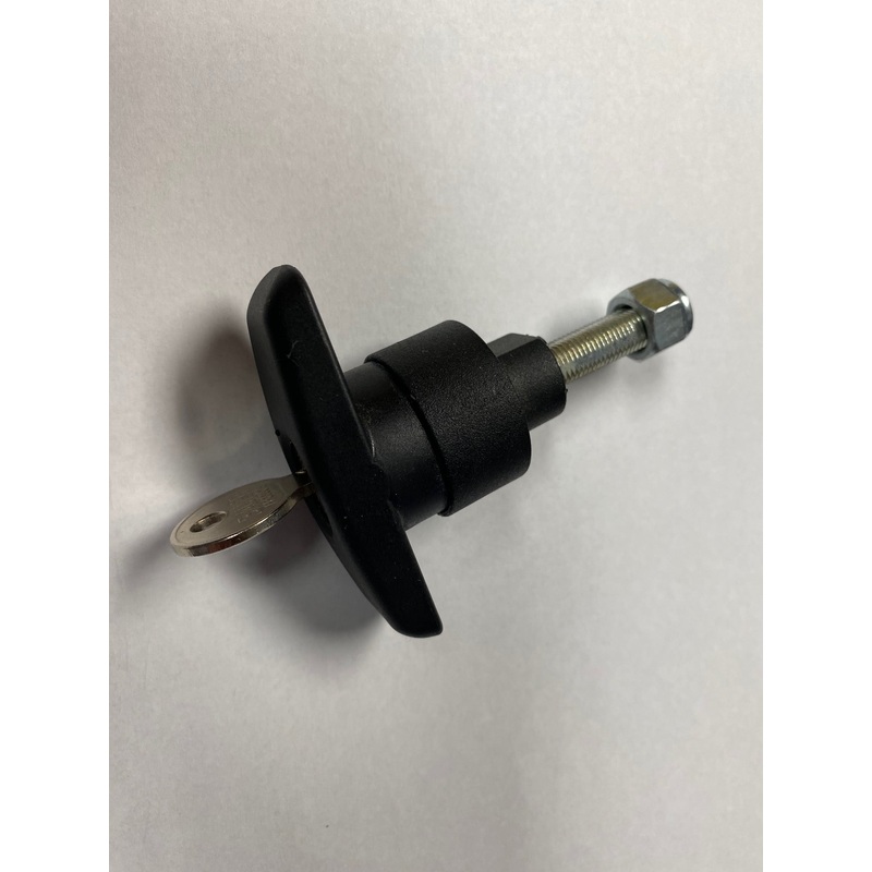 SMALL BLACK COMPOSITE ALL GLASS DOOR T-HANDLE TOPPER CLAMP JASON ATC RANCH LEER T505L