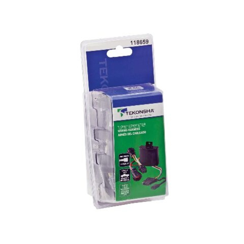 Tekonsha T-One T-Connector Harness, 4-Way Flat, Compatible with Select Chevrolet Trax, Black
