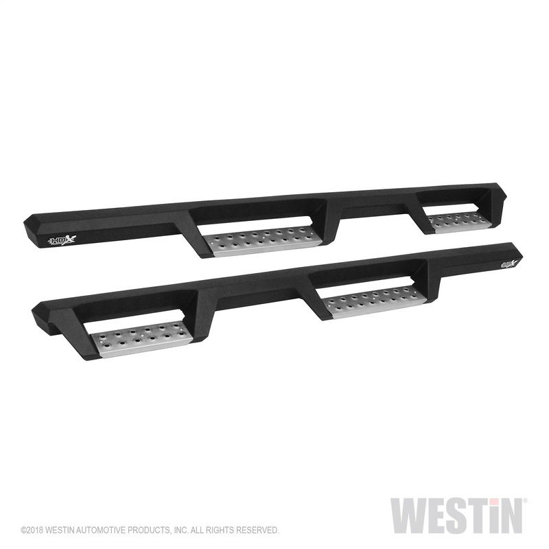 Westin 56-132952 HDX Stainless Drop Nerf Step Bars fits 2007-2018 Wrangler JK Unlimited 4dr Textured Black 1 Pair