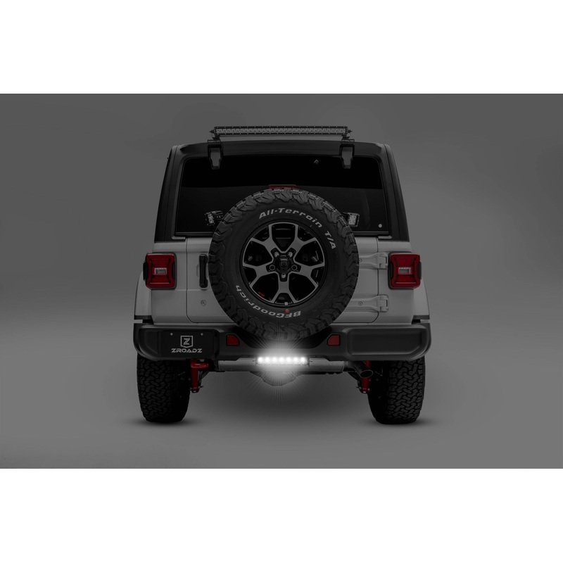 ZROADZ Z384931-KIT Black Stainless Steel Rear Bumper LED Kit Fits 2018-2023 Jeep Wrangler JL Wrangler JLU