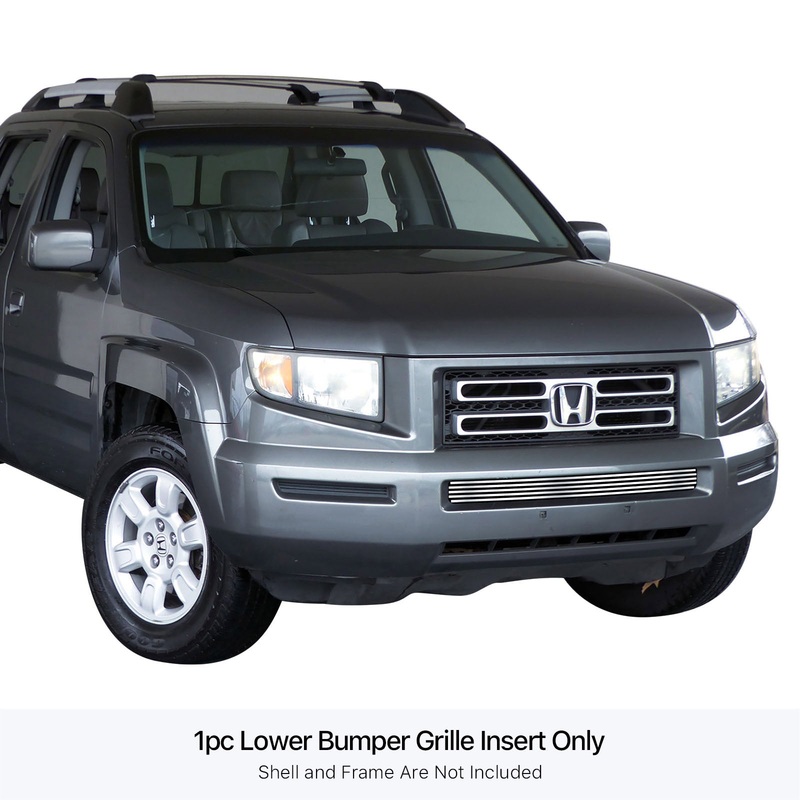 APS GR08HGA16S Lower Bumper Stainless Steel Billet Grille Fits 2005-2008 Honda Ridgeline