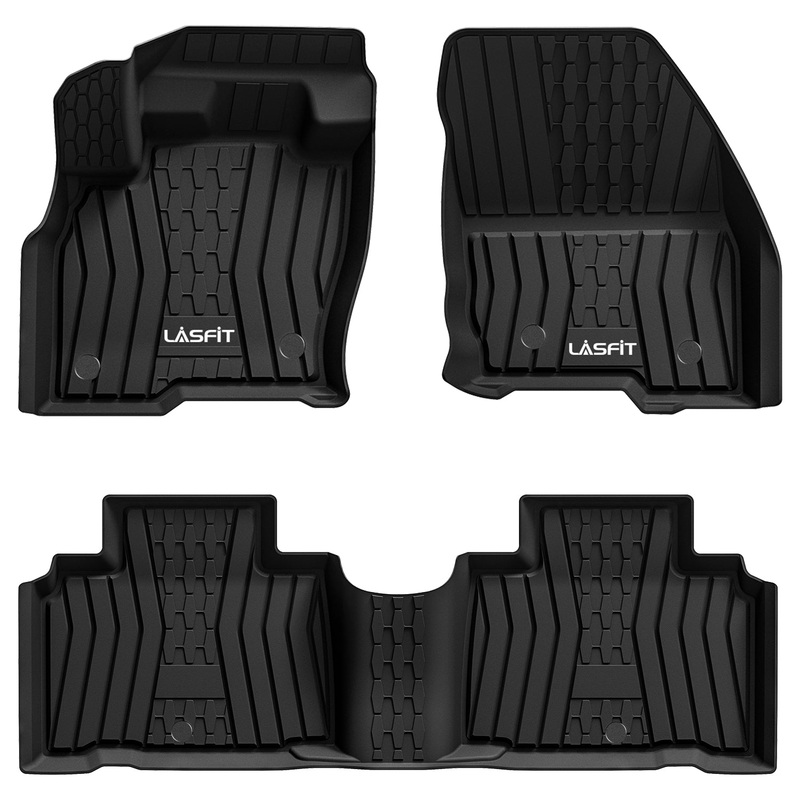 Fit for 2019-2022 Lincoln Nautilus Custom Floor Mats TPE Material 1st & 2nd Row Seat