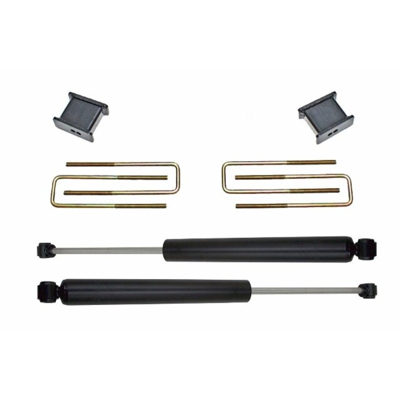 Maxtrac Suspension 902120 Body Lift Kit and Component (2In Lift Blocks, U-Bolts, Rear Maxtrac Shocks 2650Ll)