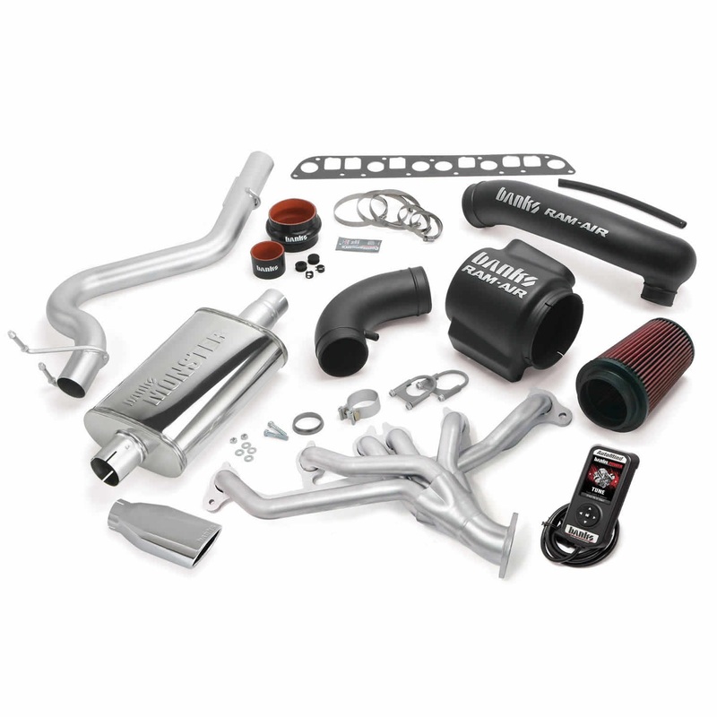 PowerPack Bundle Complete Power System W/AutoMind Programmer Black Tip 98-99 Jeep 4.0L Wrangler TJ Banks Power